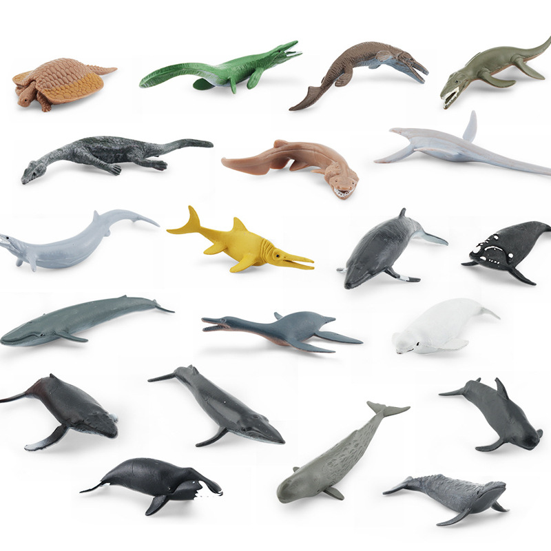 Simulación transfronteriza de una variedad de animales marinos traje de tiburón tortuga delfín Pingüino Cangrejo criaturas del fondo marino adornos estáticos