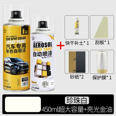 hand-cranked special paint pen | Avtomobil boya qələmləri - universal-pearl-white-450ml-spray-paint-bright-gold-oil-free-full-set-of-tools