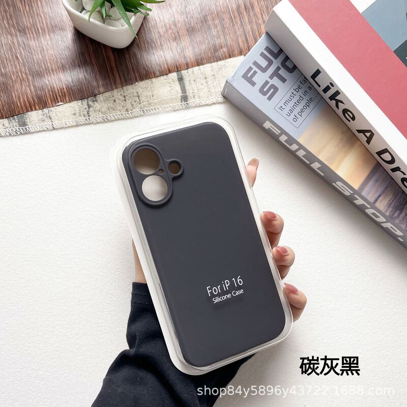 液体シリコン製 iPhone 17/16 Pro Max/15/14用スマホケース 全面保護 落下防止 肌触り保護カバー|undefined