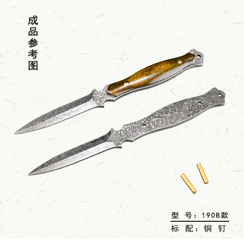 上新一体ダマスカス茶刀胚黒茶、プーアル茶道部品190|undefined