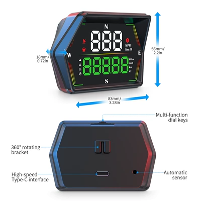 total mileage accumulation, high-definition — Vehicle HUD