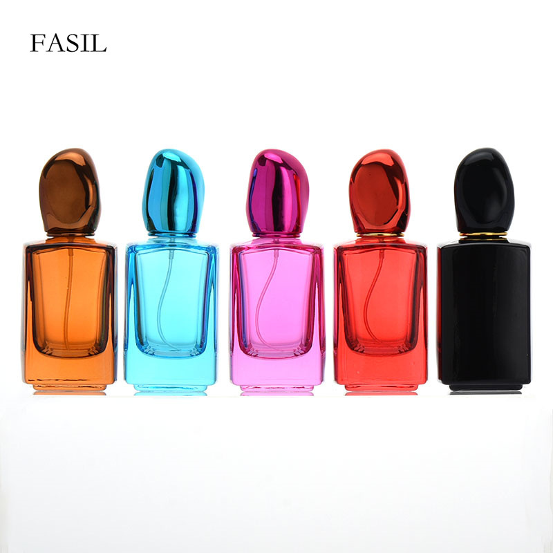 厂家新款时尚大牌香水分装瓶裸瓶彩色香水细雾喷雾分装30ml50ml