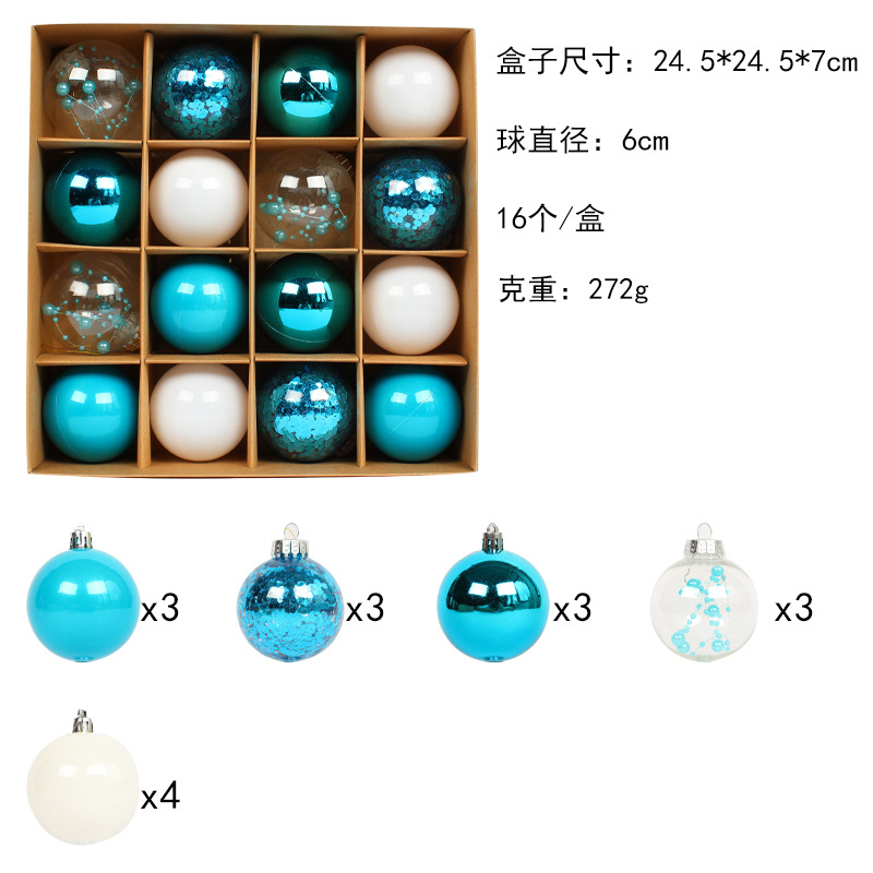 Hong Kong Love Navidad bola pintada bola colgante bola galvanizada caja de regalo de vacaciones bola personalizada