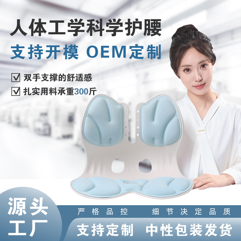 Lumbar Support Chair, Enlarged Version, Backrest Chair Cushion, Office Backrest Integrated Posture Correction Chair, Ergonomic Lumbar Support Cushion