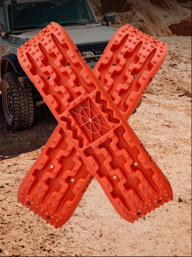 Traction Board (Long) for Car Off-Road Use in Mud and Snow, Outdoor Self-Rescue, Manufacturer Wholesale, Polypropylene Off-Road Self-Rescue