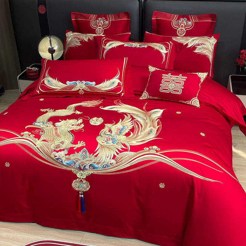 드래곤과 피닉스 러브 QXF [고품질 자수]