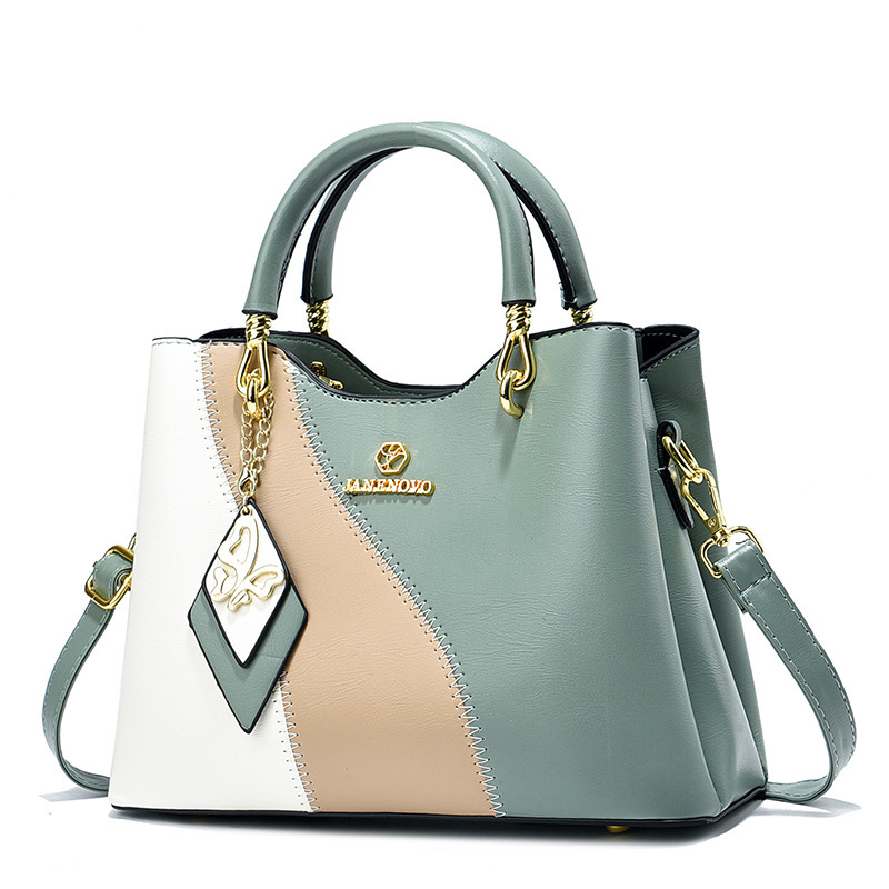 [Bolso de mujer transfronterizo] bolso de mujer a juego de color 2023 nuevo bolso versátil color de contraste de gran capacidad bolso de hombro de moda
