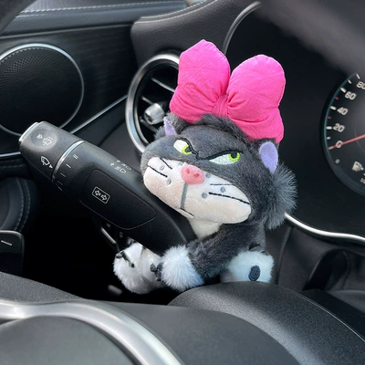 Car Central Control Wiper Wiper Decoration Screen Doll Decoration Cute Plush Doll Toy Car Interior Accessories Women (Car ornaments) - pocket-decorative-doll-bow-cat