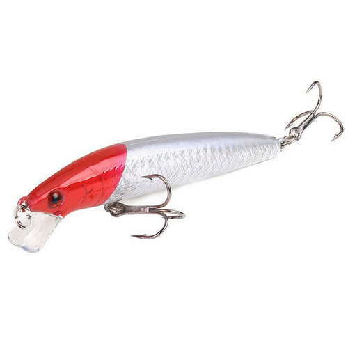 Lure Hard Bait 10cm/9g Minnow Fish Bait with Rattle Beads Floating Plastic Bait Lure Bait Fake Bait 
