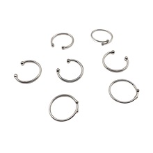 不锈钢双球素戒开口交口戒指可调节指环潮流简约diy手工饰品配件