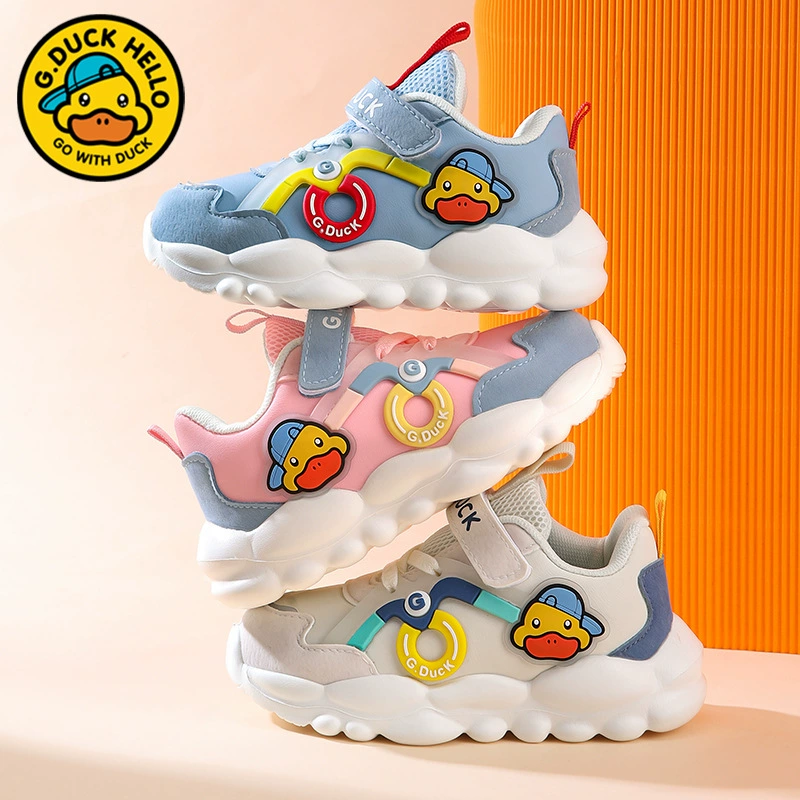 B.Duck, children's demi-season sports shoes, footwear, soft sole