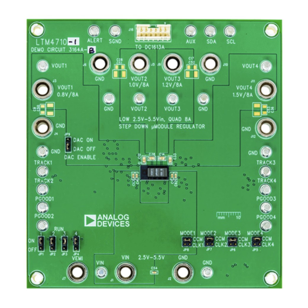DC3164A-B LTM4710-1 µModule® DC/DC步降 2 非隔离 输出评估板