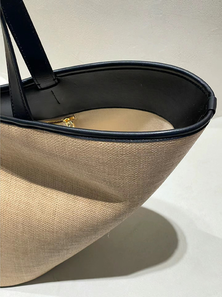 2024 vår/sommer ny uformell allsidig spenne stor kapasitet tote veske i gressvevd dameveske feriestil_voghion.com