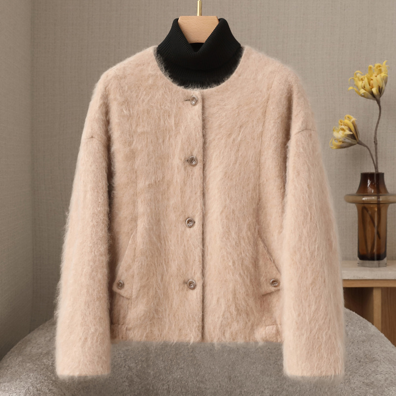 Autumn and Winter New 2026 Long Wool Cashmere Coat for Women, Fleece Wool Coat, Small Size, Semi-Circular Collar, High-End Thick Autumn and Winter New 2026 Long Wool Cashmere Coat for Women, Fleece Wool Coat, Small Size, Semi-Circular Collar, High-End Thick