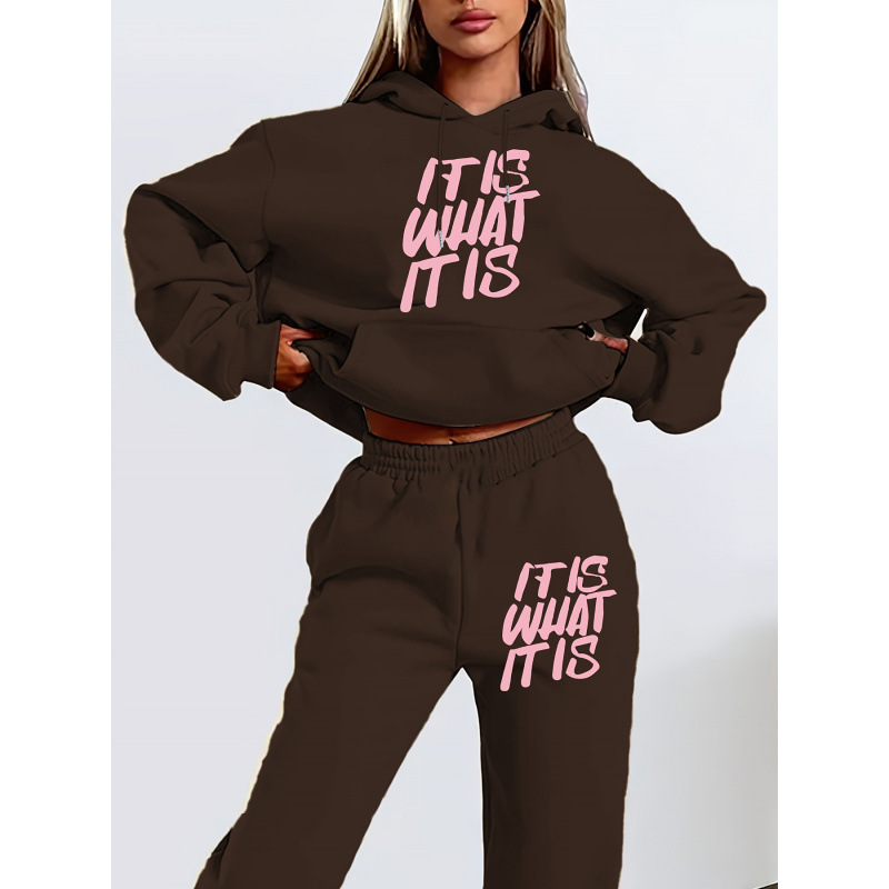 Shein Amazon's Best-Selling Letter 3D Digital Print Simple Women's Sweatshirt Set Autumn and Winter Long-Sleeved Set Shein Amazon's Best-Selling Letter 3D Digital Print Simple Women's Sweatshirt Set Autumn and Winter Long-Sleeved Set