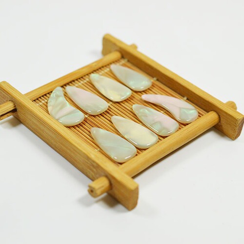 Wholesale colorful shell guzheng nails for professional performance and examination for adults and children double-sided arc guzheng nails