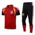 26 Germany Red Half-Zip Pants Set