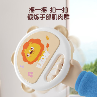 Children's Toys Hand Drum Percussion Instruments Baby Tambourine Puzzle Early Education Enlightenment Infants 0-1 Year Old Hand Bell