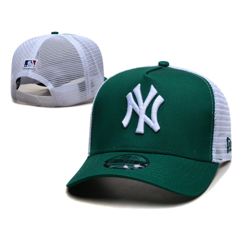 トレンディなブランド NY メッシュ野球帽女性のための春と夏の新しい刺繍入りビッグロゴひさしキャップ日よけ通気性メッシュ帽子男性用|undefined