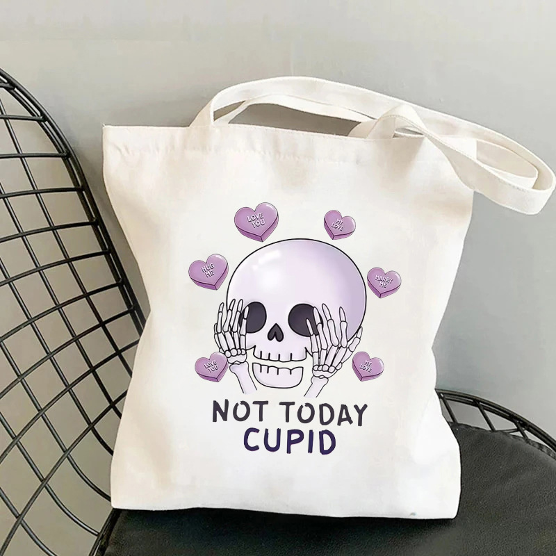 (Cross-border trading), linen bag, funny skeleton, halloween, Birthday gift