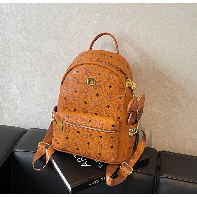 2025 nueva mochila de gran capacidad para mujeres caricaturas lindas osos mochila de mujer impresión de estilo coreano mochila de moda