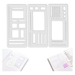 跨境亚马逊Handmade Flexible Record Template 灵活记录模板尺子