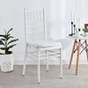 Silla de hierro forjado silla de boda al aire libre silla de banquete silla de oro blanco silla de boda de hotel