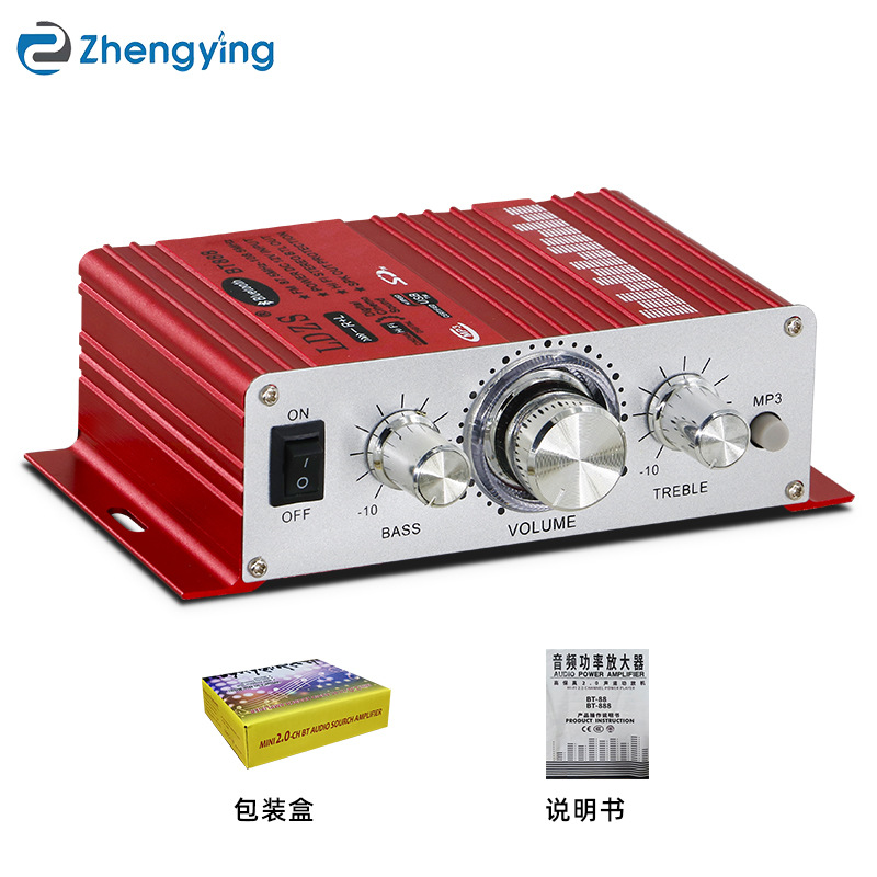 BT-888-modelo independiente-rojo-estándar-con Bluetooth