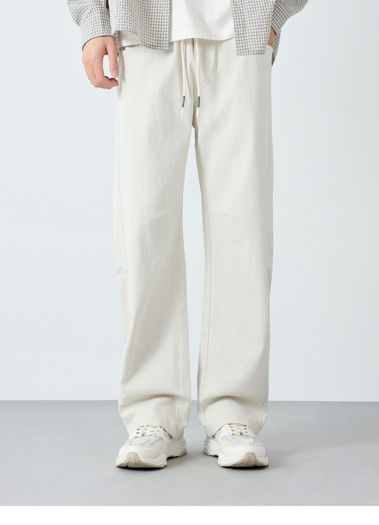 Quần dài nam ống rộng phong cách Mỹ casual — đen chi tiết 17