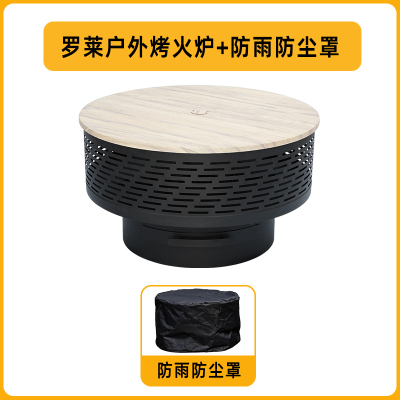 Artesano al aire libre horno Luolai horno de barbacoa de jardín horno de barbacoa de jardín quemador de fuego horno de campamento salvaje