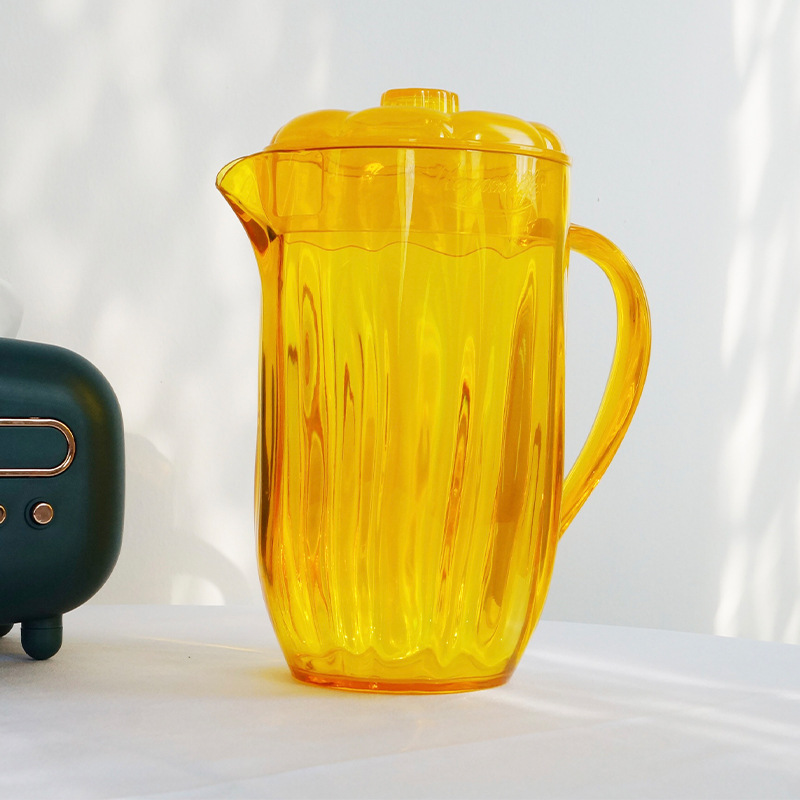 Jarra plástica transparente, gran capacidad, oficina/hogar jugo/tés