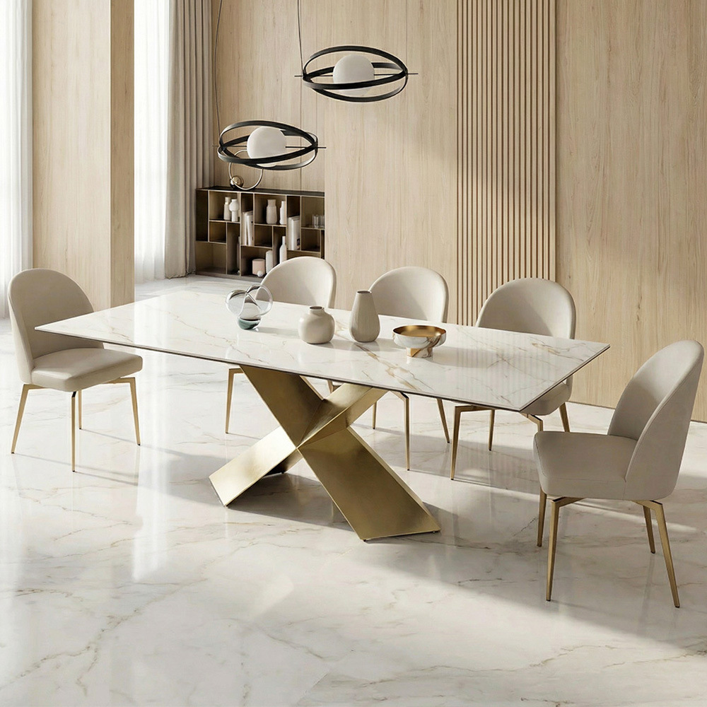 Mesa Extensible de Piedra Sinterizada para Restaurante