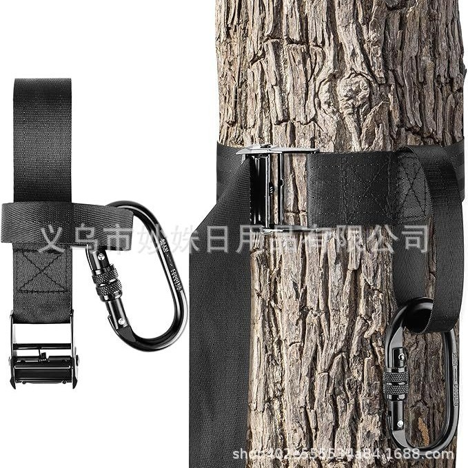 跨境亚马逊树支架安全带   带锁定钩的打猎用树支架安全带