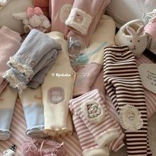 一条过冬儿童冬季2024新款蚕丝棉打底裤卡通洋气女宝宝百搭外出裤