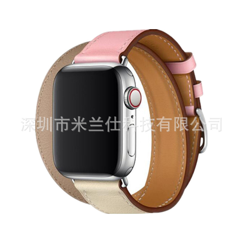 Adecuado para Apple Watch applewatch Correa S9 cuero genuino iwatch456789SE deportes ultra2 fabricante