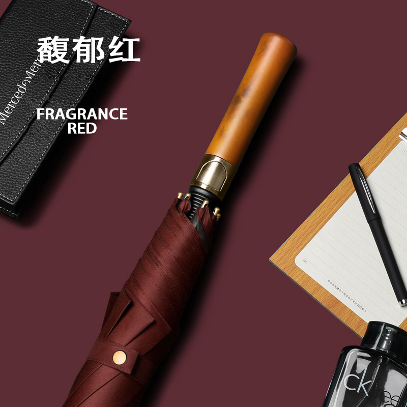 롱 우산 로그 골프-버건디