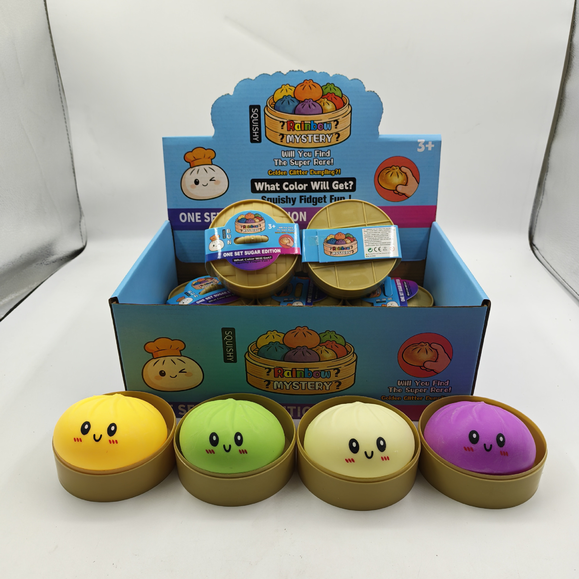 Bollos de bolos de pop transfronterizos, pellizco de pellizco, descompresión de bolos de simulación suaves, forma de bolos de imitación encantadora, interesante, no pegajoso, alivio de la aburrimiento.