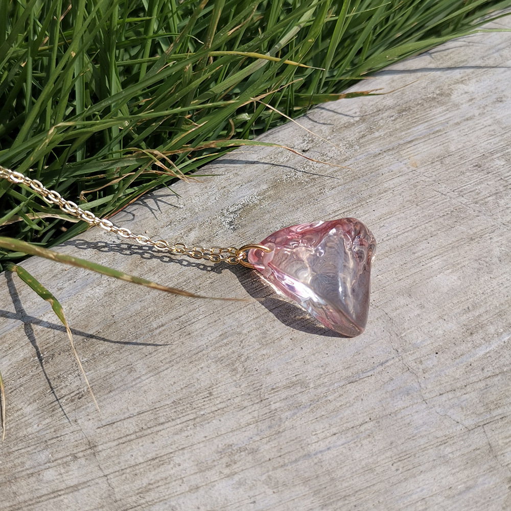 geometric pendant resin fashion necklace wholesale jewelry Nihaojewelry