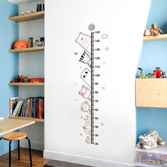 BR57191 New Cartoon Animal Height Sticker Ins Style Simple Children's Room Decor Wall Sticker