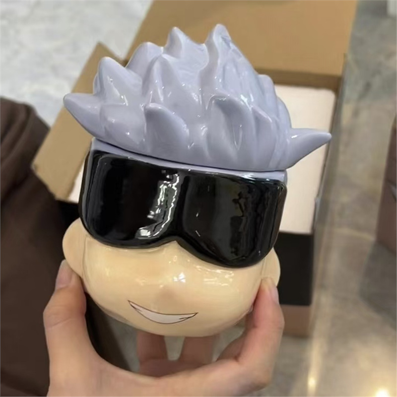 Uno de los piratas perímetro luffy sombrero taza coleccionista ASL sombrero dibujos animados taza de cerámica doméstica decoración de escritorio creativa