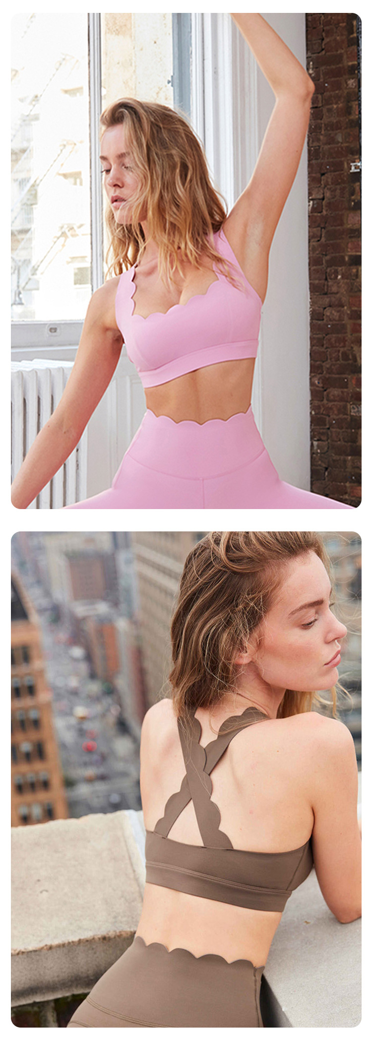 Title 7, Nude Feel Sport-Fitness-Top Yoga-Weste Spitze-B...