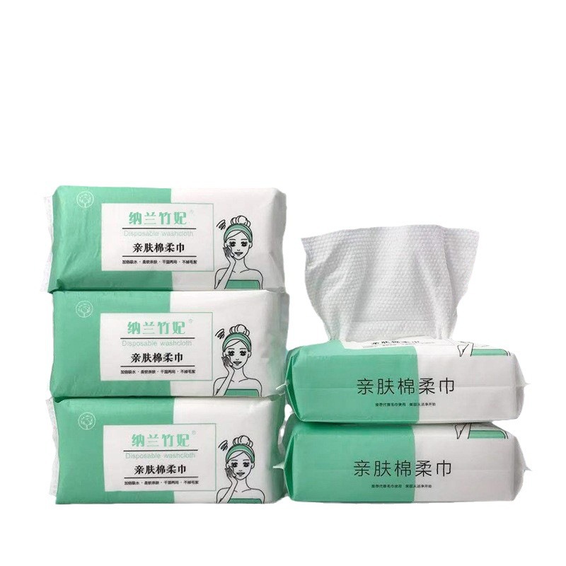 Xinshang Toalla de limpieza de algodón puro toalla facial desechable hogar bombeo cara Limpieza de algodón toalla suave Toalla de belleza entrega de fábrica