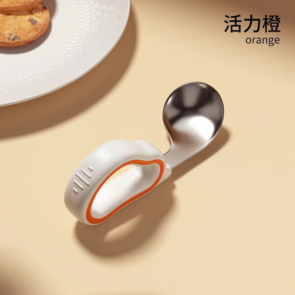 Children's spoon stainless steel for training