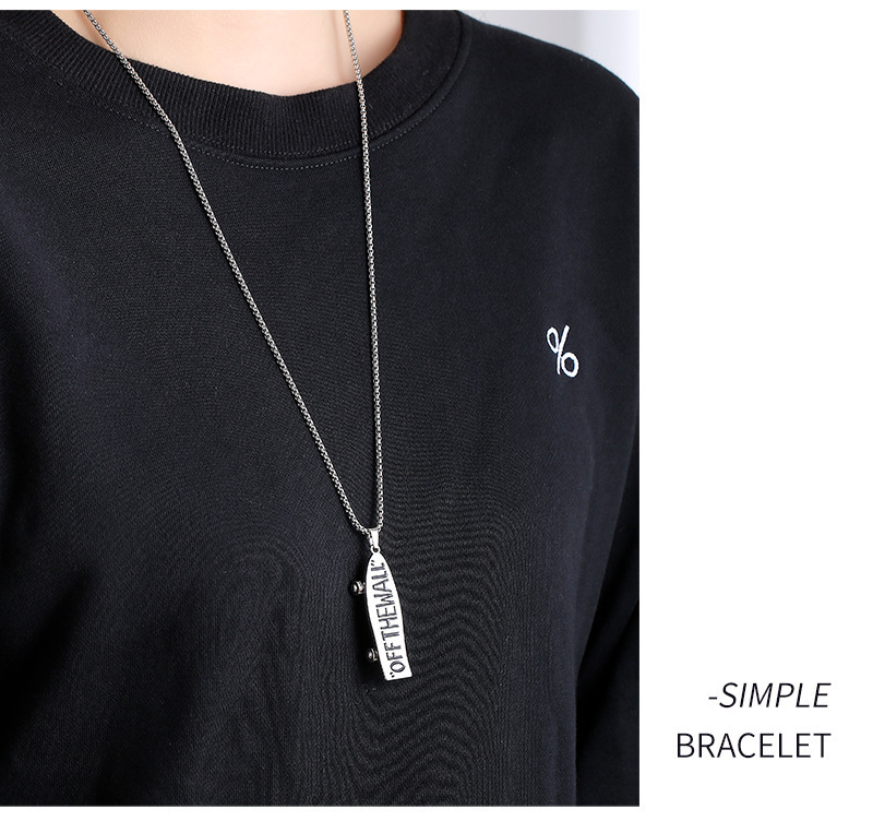 字母滑板项链_10