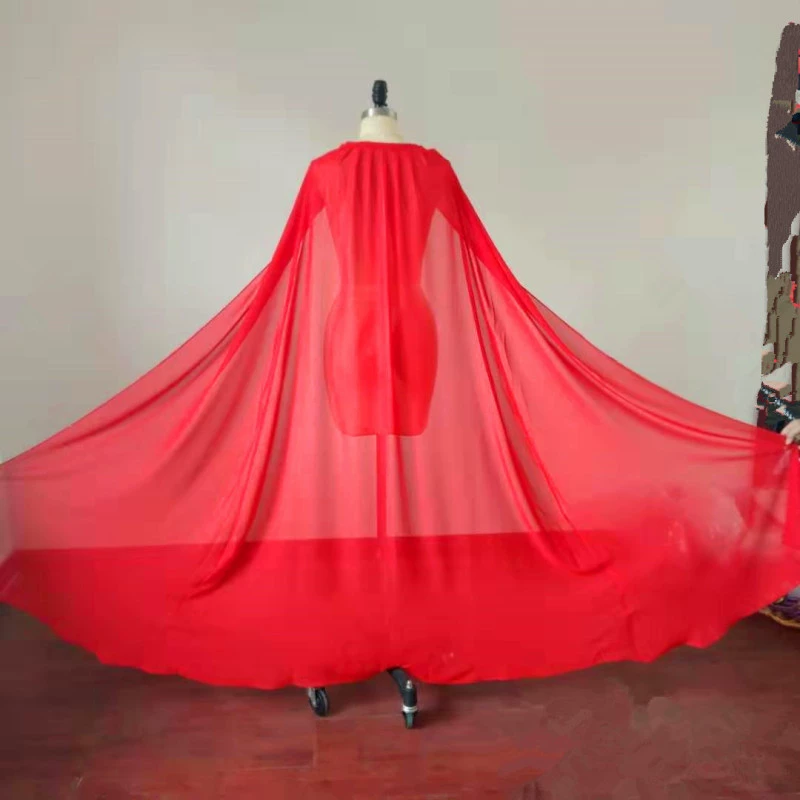 Шифоновый длинный плащ, ханьфу, ретро-тренч