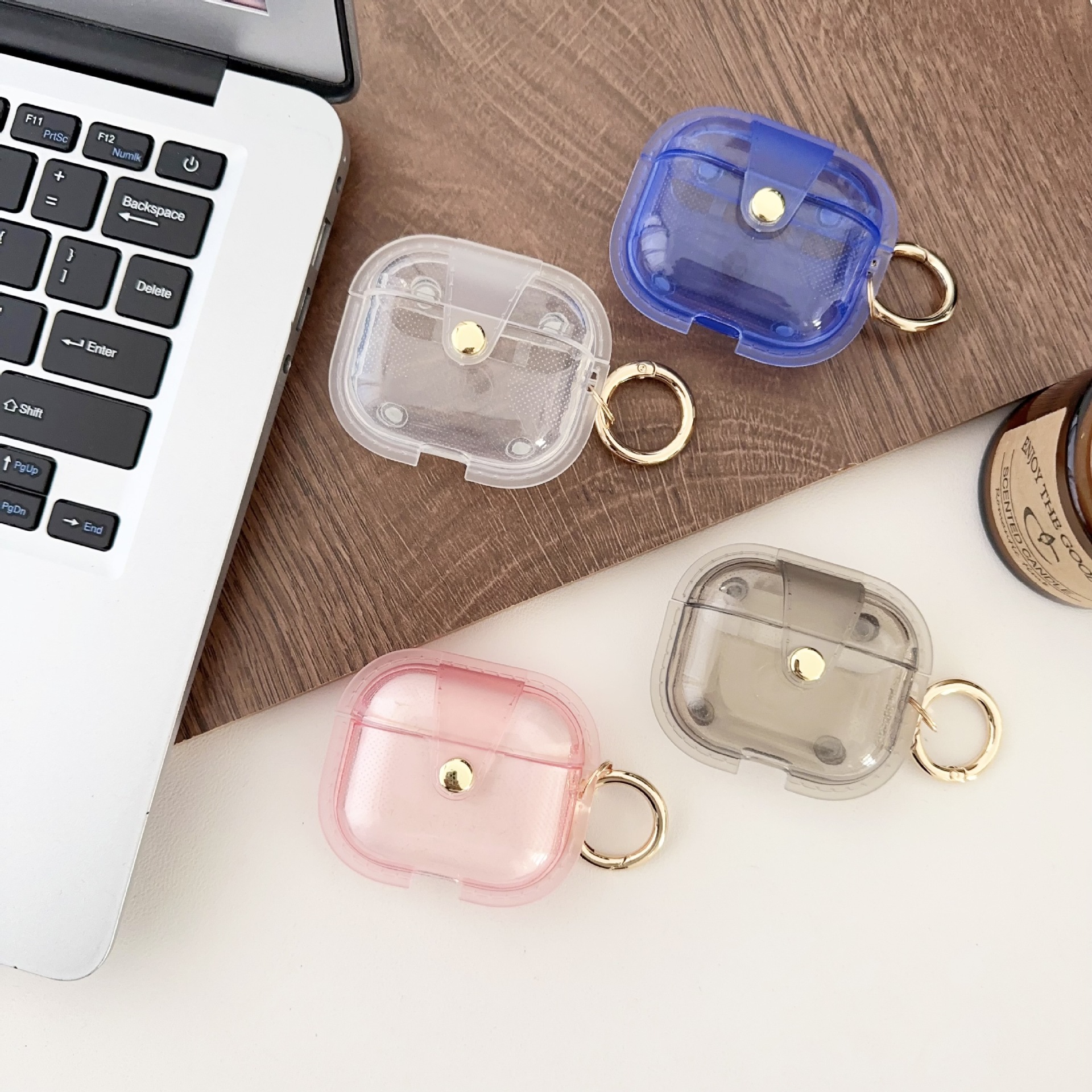 Magnetic Crystal Case for AirPods 4th Gen, Compatible with Apple AirPods Pro/Pro 2