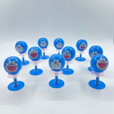 儿童创意新奇玩具叮当猫蓝胖子弹跳弹簧娃娃解压幼儿园赠品玩具|ms