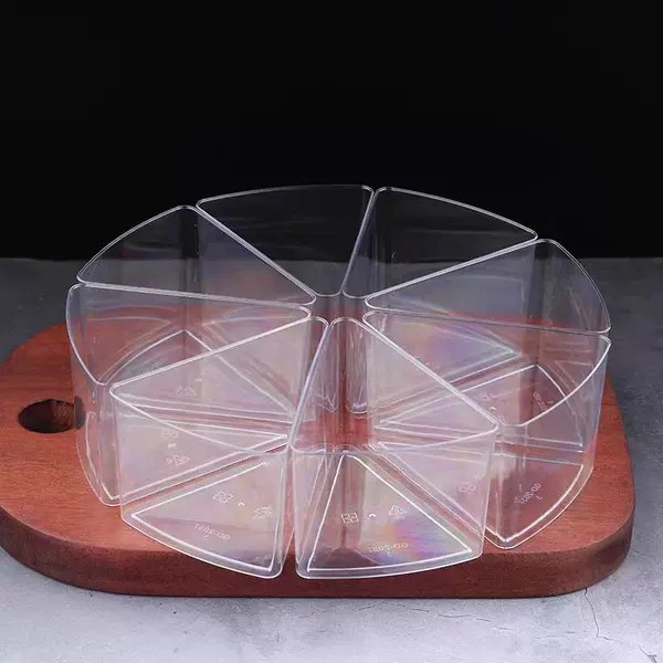8.3inch Angular Mousse Cup Transparent Pudding Cup Disposable Jam Cup Lift Rice Cup Restaurant Afternoon Tea Wedding Banquet