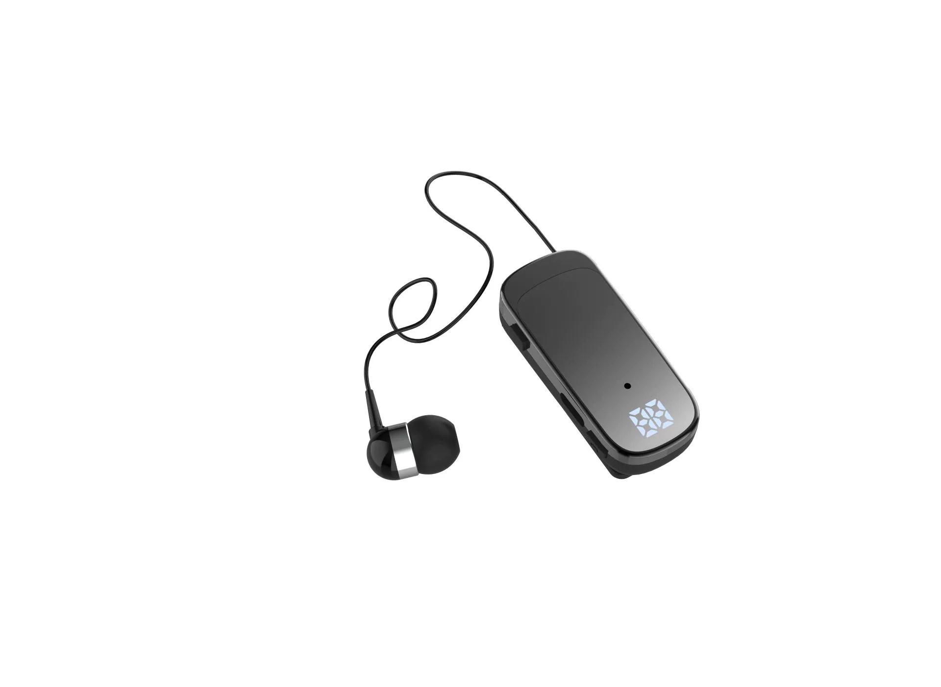 K65 стиль клип-on выдвижной проводной Bluetooth наушник внутриканальный цифровой дисплей долговечный бизнес одиночный ухо