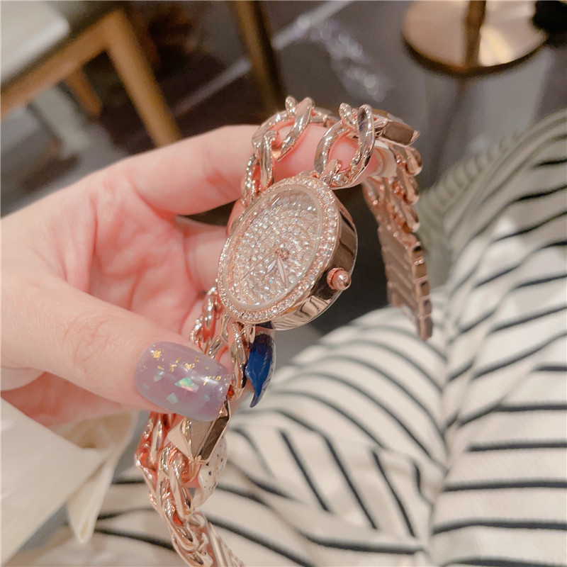 Pointer Display Type Retro Classic Style Solid Color Jewelry Buckle Quartz Watch